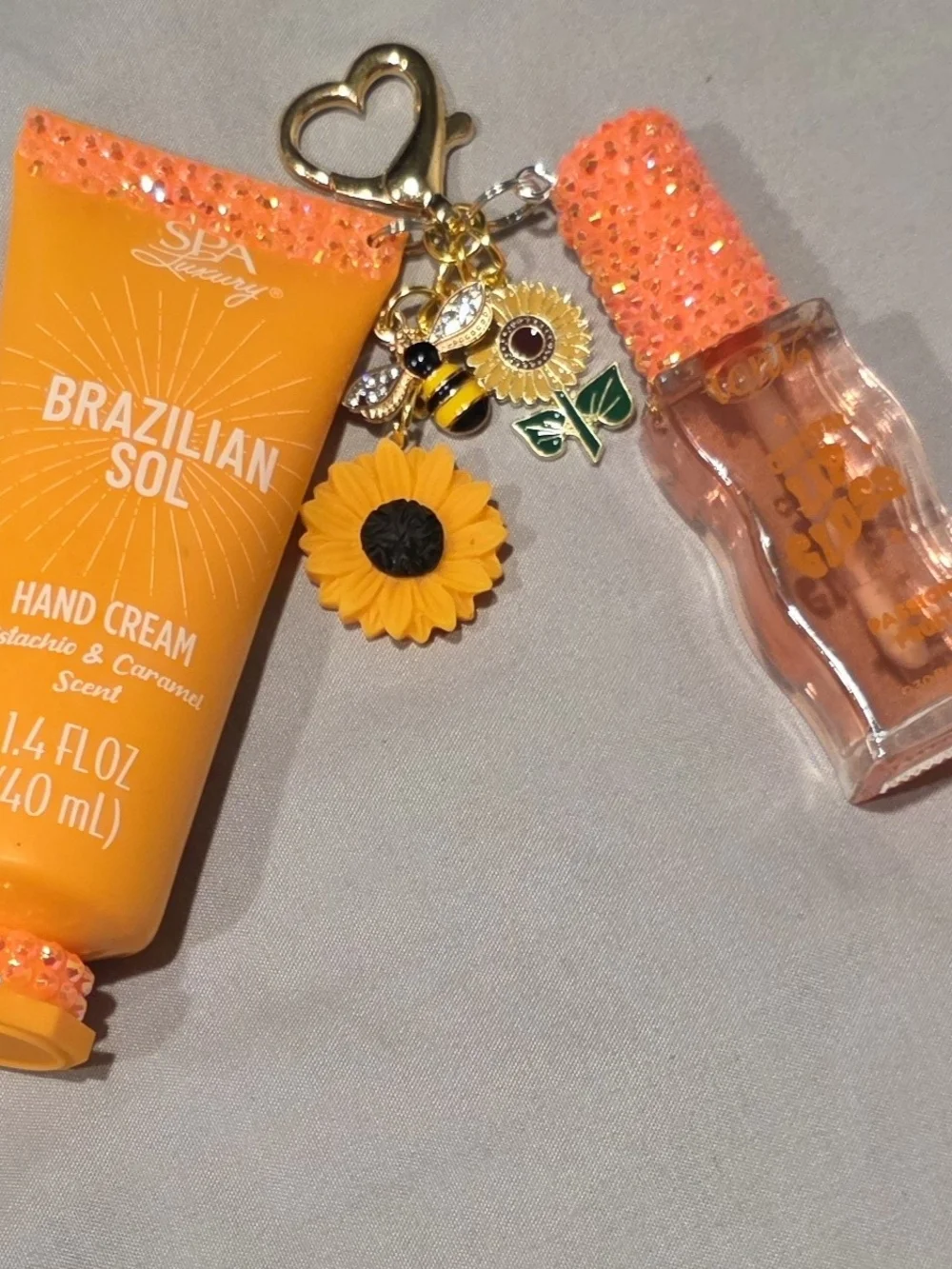 SPA Luxury Brazilian Sol Hand Cream & Lip Gloss Set Handcrafted